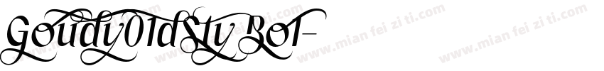 Goudy01dSty Bo1字体转换